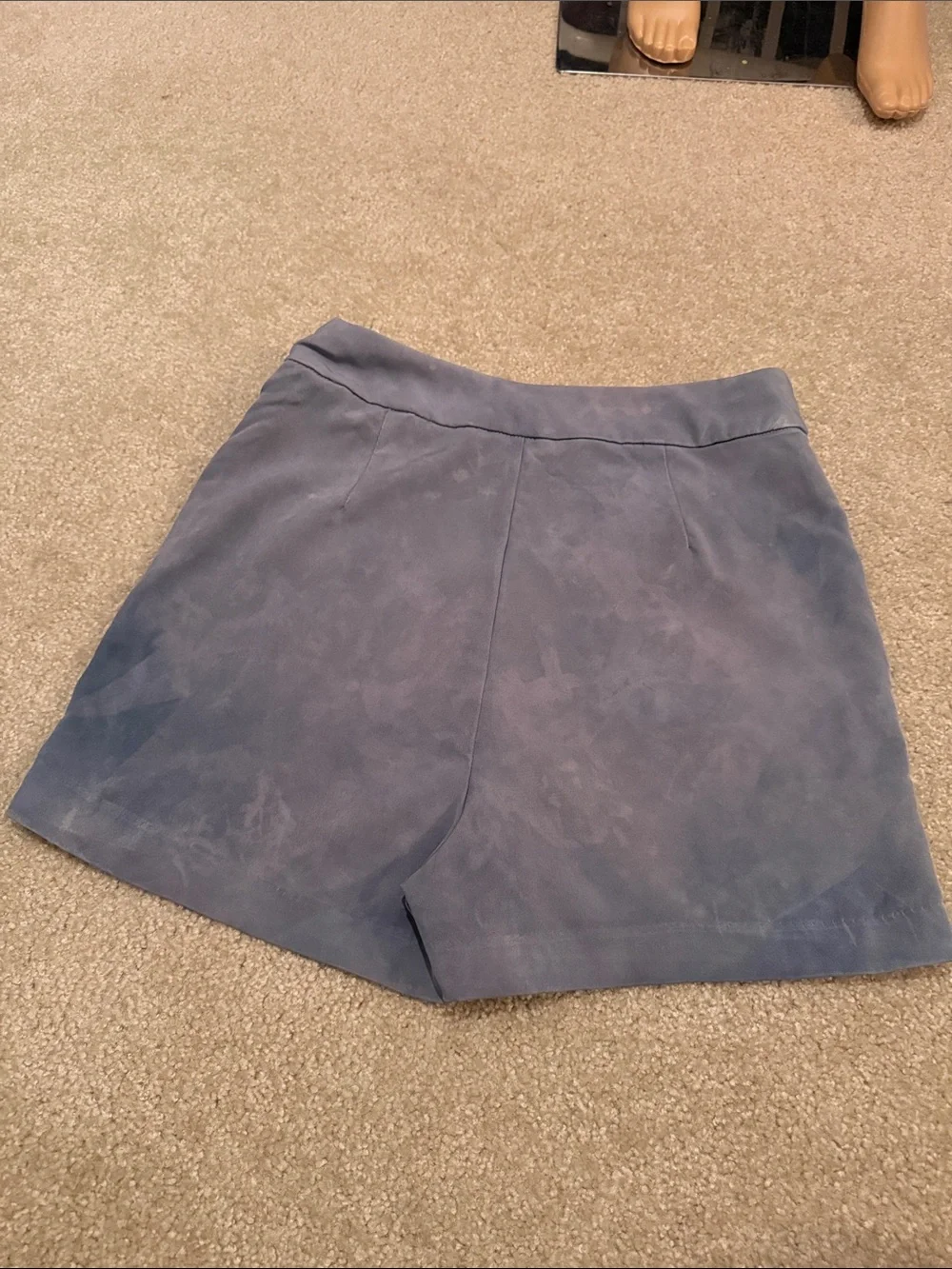 Love tree tie dye acid wash Women's Blue  Skort Shorts